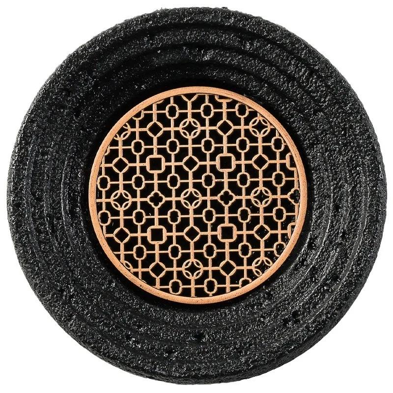 Creative Dry Ice Plate Smoked Barbecue Planet Bowl Volcanic Stone Coal Ball Plate Molecular Cuisine Plate Concept Tableware