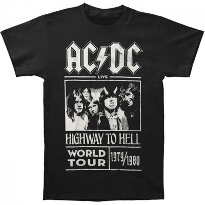 AC/DC Футболка унисекс для взрослых Highway To Hell World Tour 1979/1980