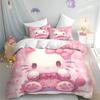 Кролик Циннаморолл Хелло Китти Мультяшный Пододеяльник Sanrio Аниме Роскошный Комплект Постельного Белья Детский Класс А Печатный Размер Queen Домашний Современный