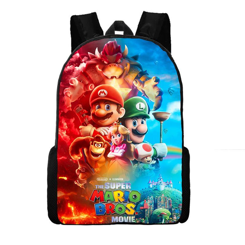 Super Mario School Bag Cartoon Anime Backpack Mario Backpack Super Mario School Bag