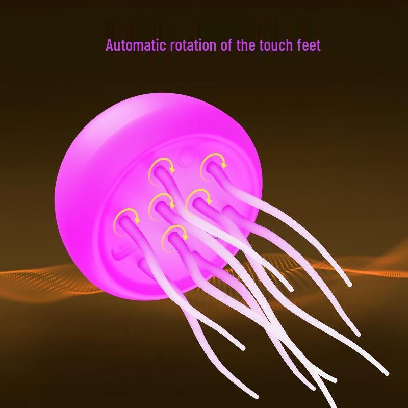 Smart Voice-Activated Jellyfish Light with Dynamic Tentacle Movement and Full-Color Gradient for Atmosphere