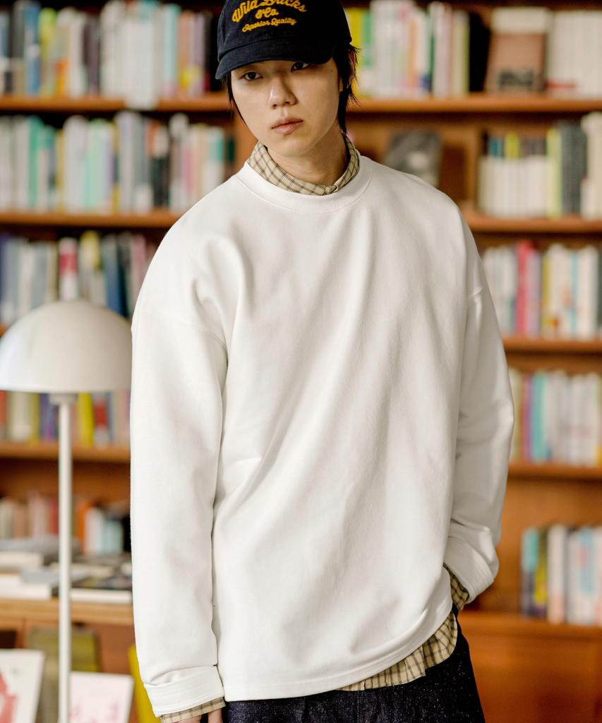 JEMUT Today Oversized Sweatshirt Ivory Oymt2603
