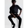 Рубашка HM slim fit черная