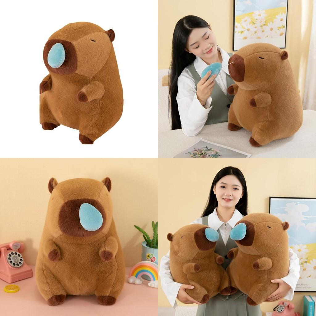 Capybara Plush Animal With Premium Short Plush And Pp Cotton For Kids Room Decor