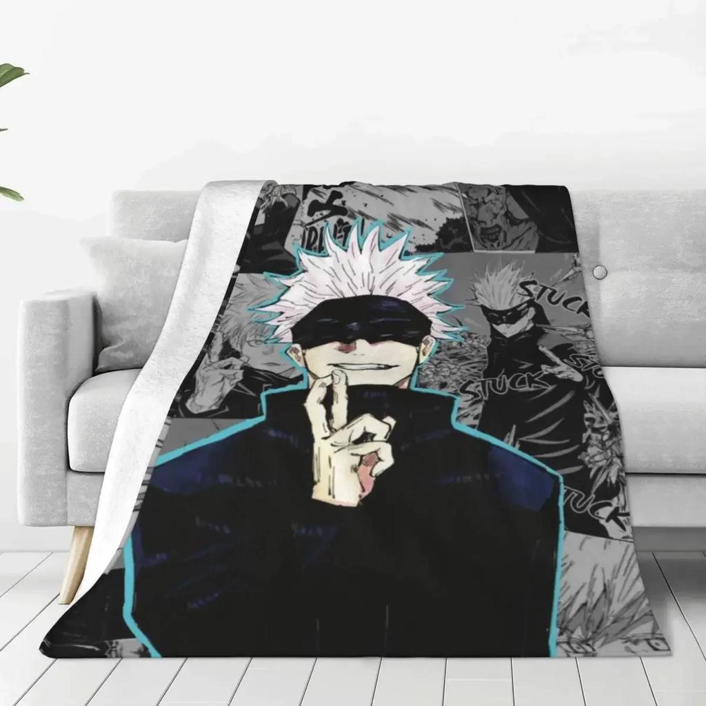 Manga Warm Soft Blanket Cool Magic Travelling Throw Blanket Winter Colorful Custom Flannel Bedspread Sofa Bed Cover