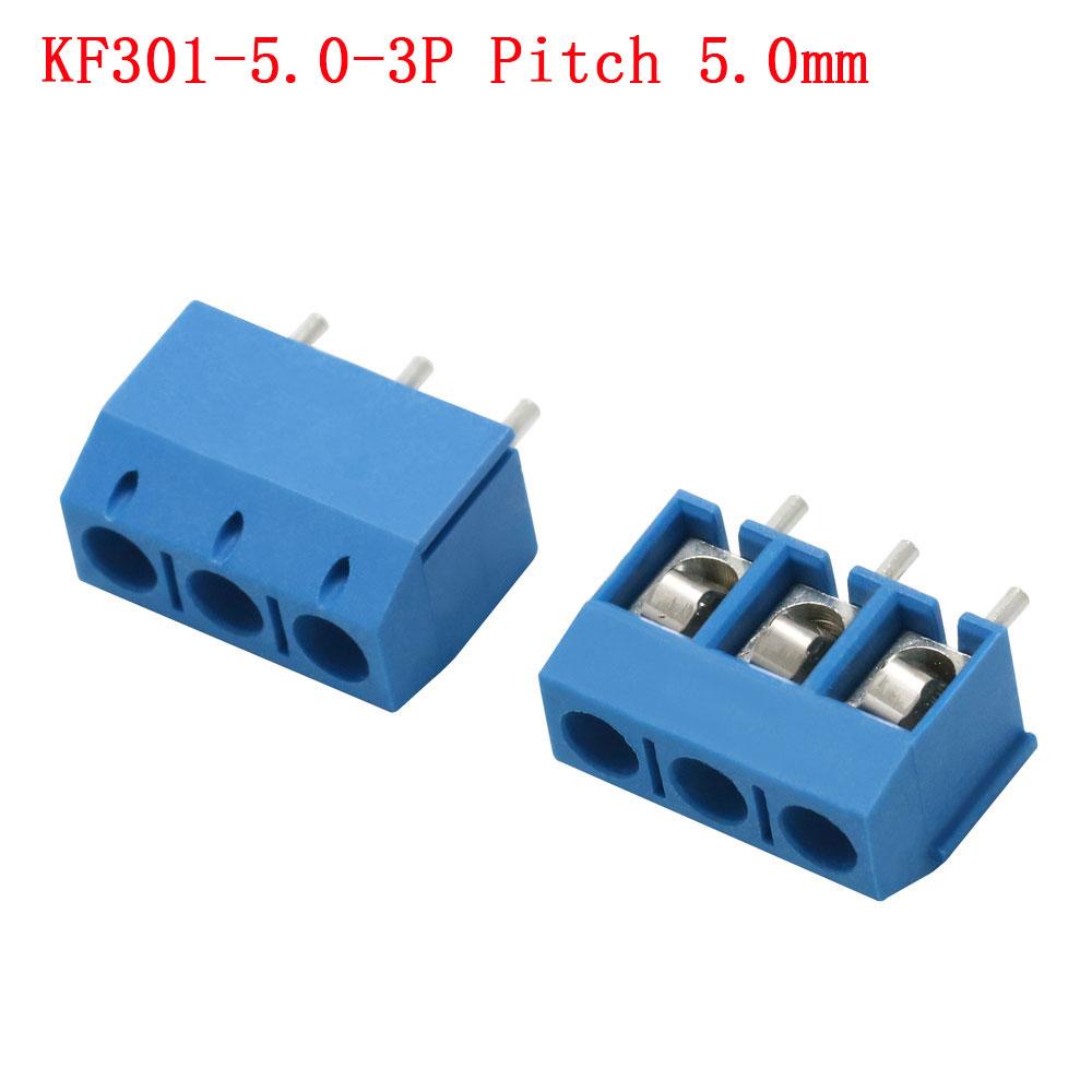 KF103/126/128/301/350/396-2Pin/3Pin 2.54/3.5/3.81/3.96/5.0/7.5mm Промежуточный блок Сращивание клеммы Винтовой тип PCB Винтовая клемма