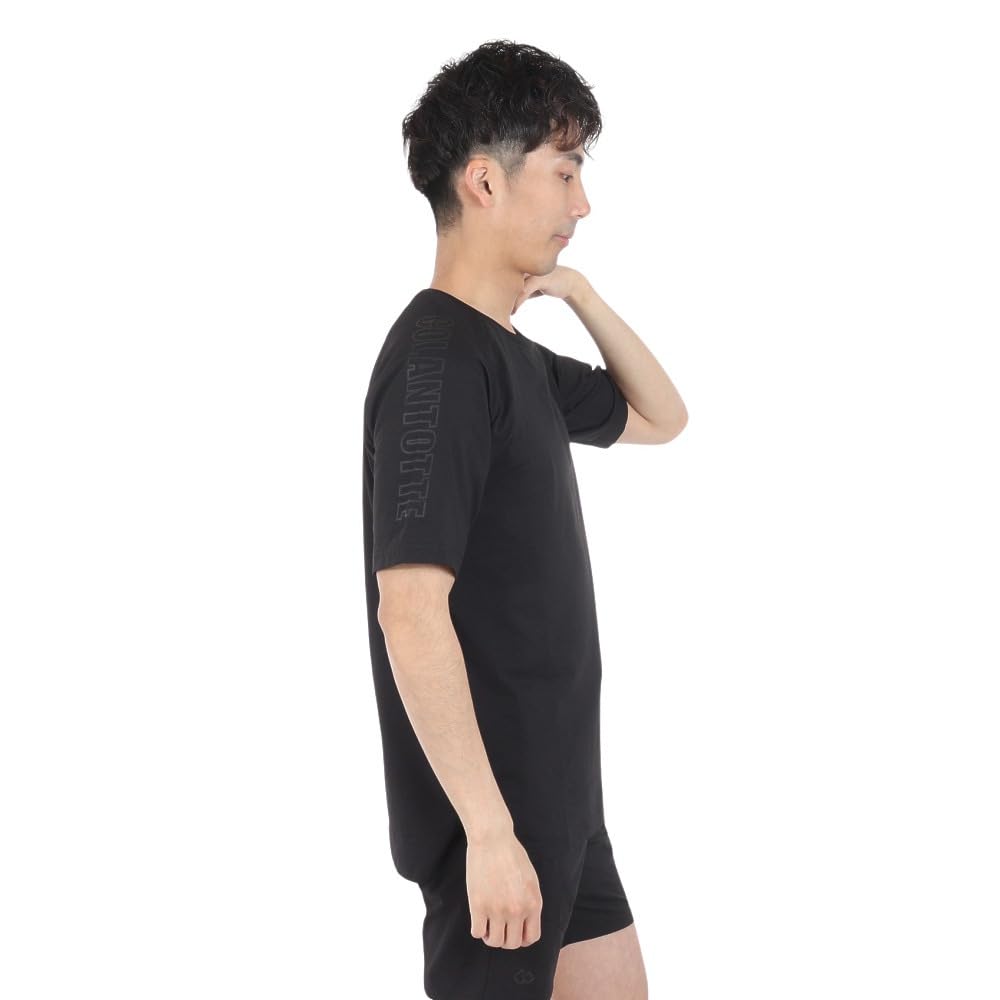 Colantotte Baseball Wear Conditioning Shirt Short Shoulder Logo DBDAB31 UV Protection Quick-Drying (Black/L/Men's)