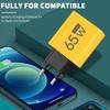 Total 65W GaN USB C Charger Fast Charging Type C Mobile Phone Adapter For iPhone  Quick Charge 3.0 EU/US Plug Wall Charger