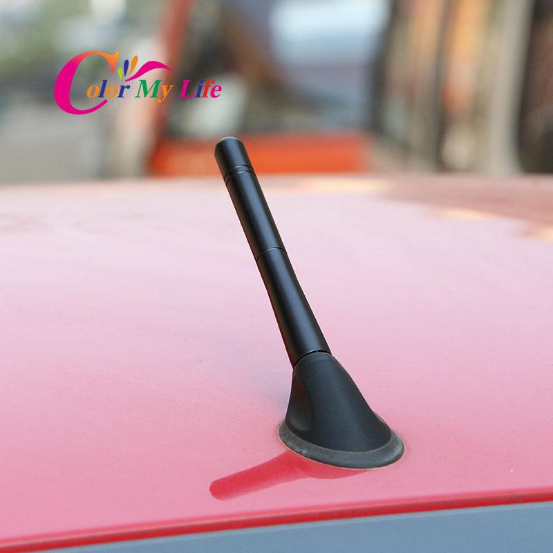Автомобильная короткая радиоантенна Color My Life, аксессуары для Honda, подходит для VW Polo, Opel Astra, Skoda, Toyota Corolla