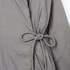 Womens Double-Breasted Kimono-Style Cotton Coat With Tie Streetwear Winter Jacket