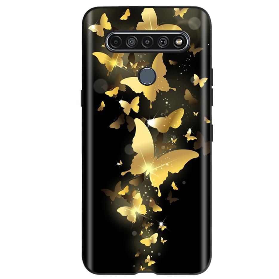 Чехол для LG K61 2020 Милый Кот Бабочка Мягкий Силиконовый Ударопрочный Чехол для Телефона Для LG K61 K 61 Fundas Case LGK61 Coque 6.53'' Shell