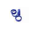 Blue AC Air Conditioner & 2WD/4WD Switch Knob Ring Cover For 16-23 Toyota Tacoma