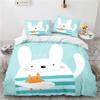 Cartoon 3d King Rabbit Printed Bedding Set Bed Linen Children Bedclothes Duvet Cover Sets Pillowcase Twin Full Queen King Size