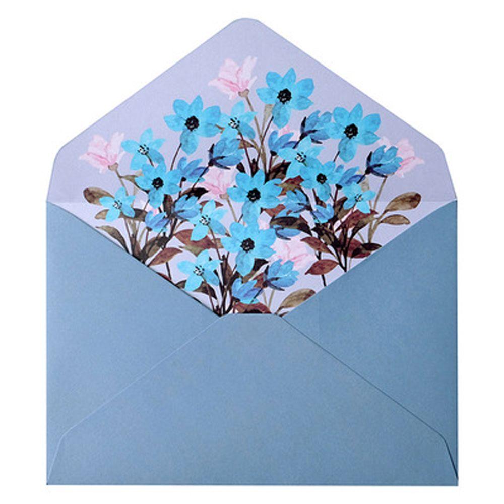 Pad Birthday Party Invitation Wedding Greeting Card Flowers Envelope Writing Paper Letter Paper
