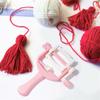 DIY ручная машина для ручного вязания с украшением Pink Easy Weaver Knitter Portable Mini Spool Knitters Home DIY Швейное ремесло