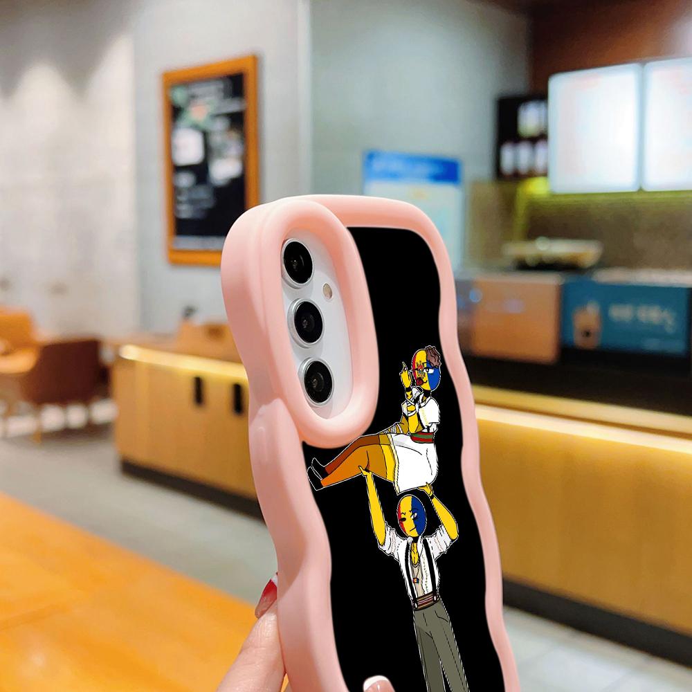 Ae94 Республика Молдова Флаг защитные чехлы для телефонов Samsung S24 Plus S23 Ultra A14 A55 A06 Honor X9b Motorola OnePlus Big Wave TPU задняя крышка