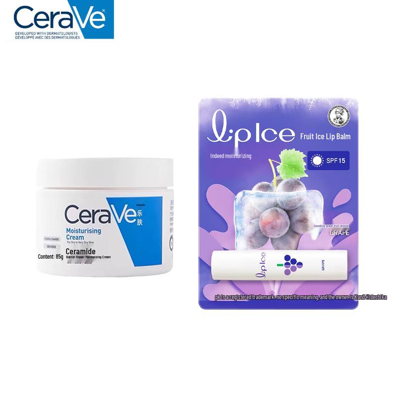 CeraVe Набор: Увлажняющий крем и бальзам для губ