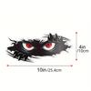 Angry Peek Monster Car Sticker - Durable PVC Bumper Sticker, Fun Monster Design, Black