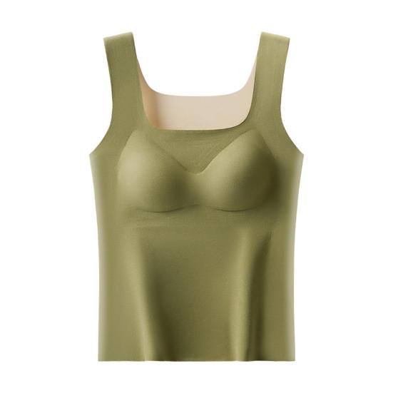 Зимний женский терможилет с нагрудными накладками бесшовный бархатный быстрый температурный замок отопление