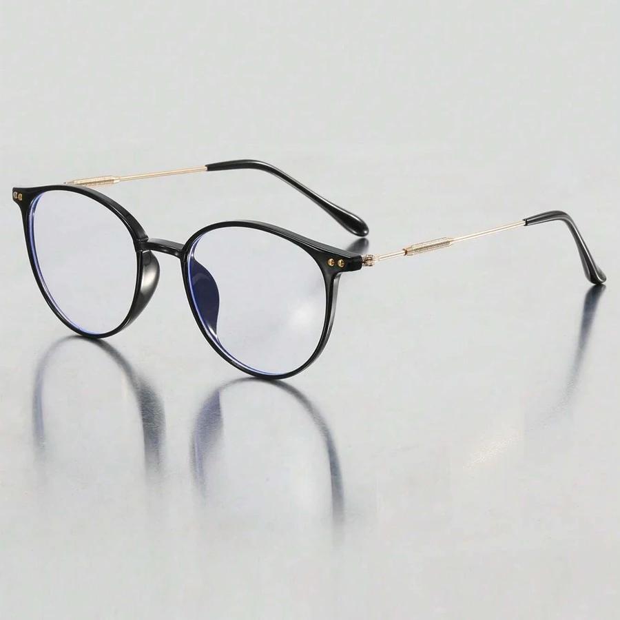 Fashion Anti-Blu Glasses Women Eyewear Retro Myopia Men Round Eyeglasses Frame Optical Computer Transparent Universal Glasses