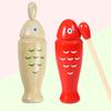 Wooden Fish Orff Percussion Instrument Music Equipment Single Sound Tube Two Tone WoodBlocker Easy To Use Beginners Rhythm TMZ