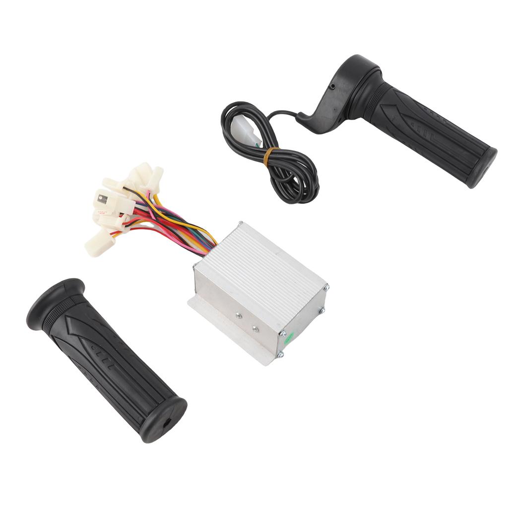 Controller Throttle Handle Set Aluminum Alloy Shell Brushed Controller Rubber Long Wire Grip for