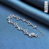 925 Sterling Silver Heart-shaped AAA Zircon Bracelet Fashionable Wedding Jewelry
