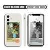 Чехол для телефона с художественной масляной живописью для iPhone 15 14 13 12 11 Samsung Galaxy A12 A52 S24 S23 Xiaomi POCO Redmi, мягкий квадратный жидкий силиконовый чехол