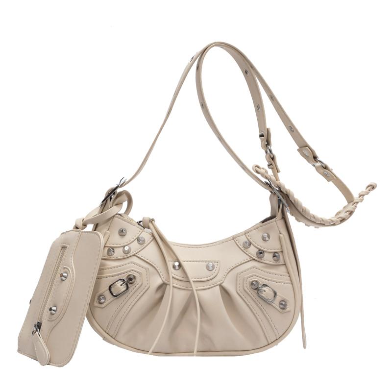 Women Fashion Shoulder Bag Tote Ladies Stylish Top Handle Handbag Pu Leather Shopping Travel Crossbody Purse Gothic