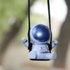 Зеркало заднего вида подвеска качающаяся смоляная подвеска астронавт зеркало заднего вида украшения для автомобиля школьная сумка брелки рюкзак
