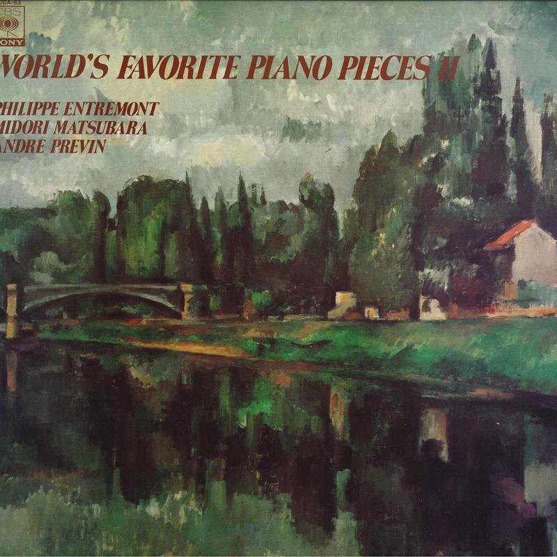 LP Record PHILIPPE ENTREMONT HIROKO NAKAMURA Worlds Favorite Piano Pieces II FCCA63 CBS SONY Japan Classical Used