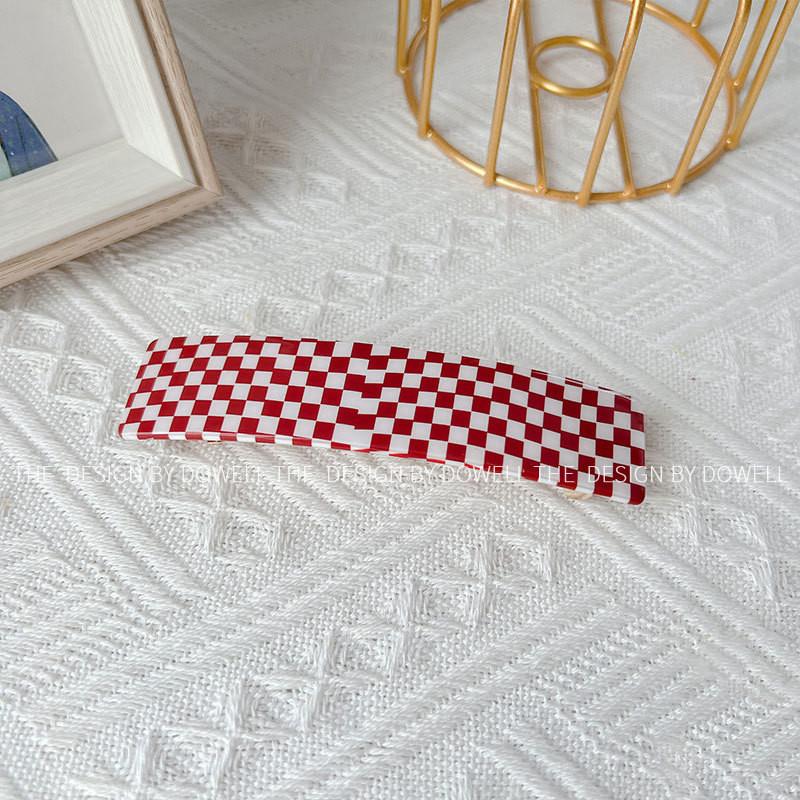 Шикарная квадратная заколка для волос 10,2 см для женщин, ручной работы в ретро-дизайне, доступна в различных цветах, идеально подходит для модных и повседневных случаев