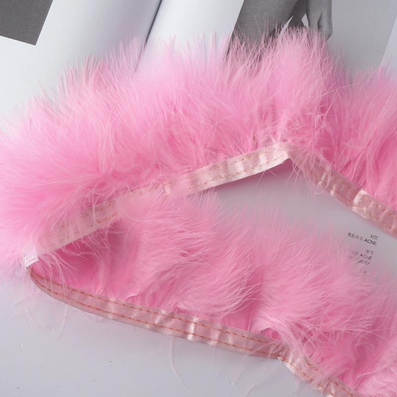 Цвет Кровеносный Сосуд Флис Перо Ткань Края Тканевая Полоска Флисовая Ткань Пояс Одежда Аксессуары Сделай Сам Автомобильный Противоскользящий Коврик Декоративный Материал