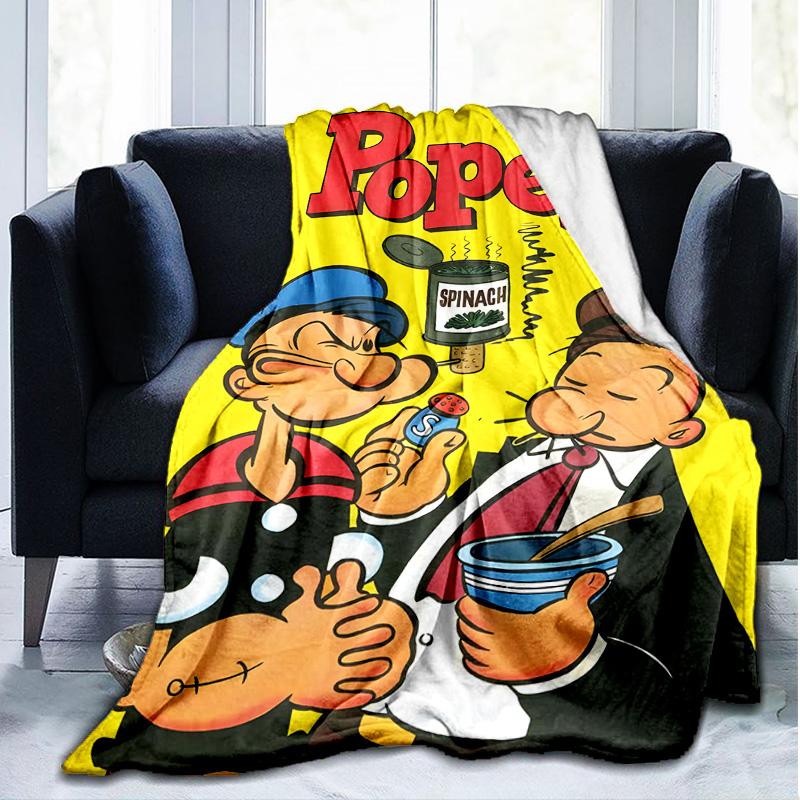 1PC Pope-ye Flannel Blanket, Use for Birthday/Holiday Gift, Soft Blanket for Sofa/Bed/Camping/Office/Tourism Use,All Seasons