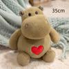 1 шт. 25/35 см Милые плюшевые куклы Гиппопотам и Муравей Кавайный Гиппопотам с подушкой-сердцем Имитация игрушки Муравей Мягкое животное Прекрасные подарки