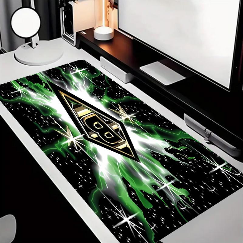 Borussia Monchengladbach logo Theme Premium Non-slip Mouse Pad with Stitched Edges,Durable Rubber Material,for Desktop & Gaming Great Gifts