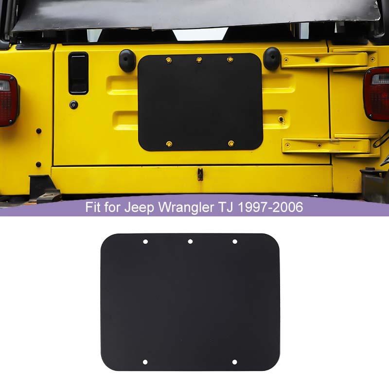 Spare Tire Carrier Filler Plate Tailgate Plug Vent Plate Cover For Jeep Wrangler TJ 1997-2006 Exterior Accessories