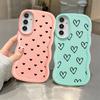 Чехол для Samsung Galaxy A14 A13 A15 A12 A16 A52 A21s A11 Мягкая накладка на телефон A23 A05 A53 A04 A06 A33 A22 A03 Мультяшный Цветок Любовь