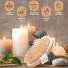 Exfoliating Wooden Body Massage Shower Brush Natural Bristle Bath Brush Soft SPA Woman Man Skin Care Wet Dry Body Brush