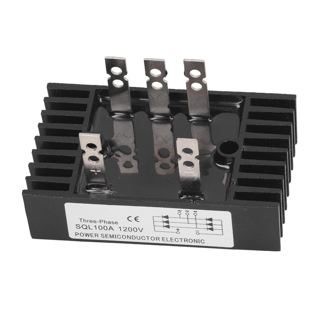 High Power Rectifier Diode Bridge Voltage Regulator 3 Phase 100A 1200V Module with Heatsink