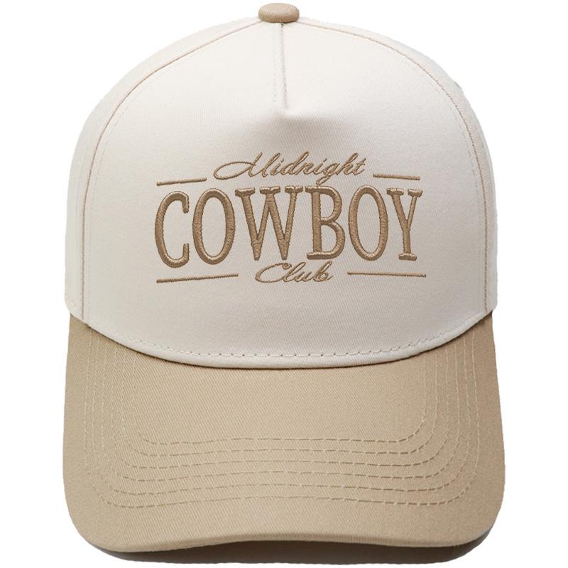 Midnight Cowboy Club Embroidery Color Matching Truck Driver Baseball Cap Male Female Shade Dad Cap