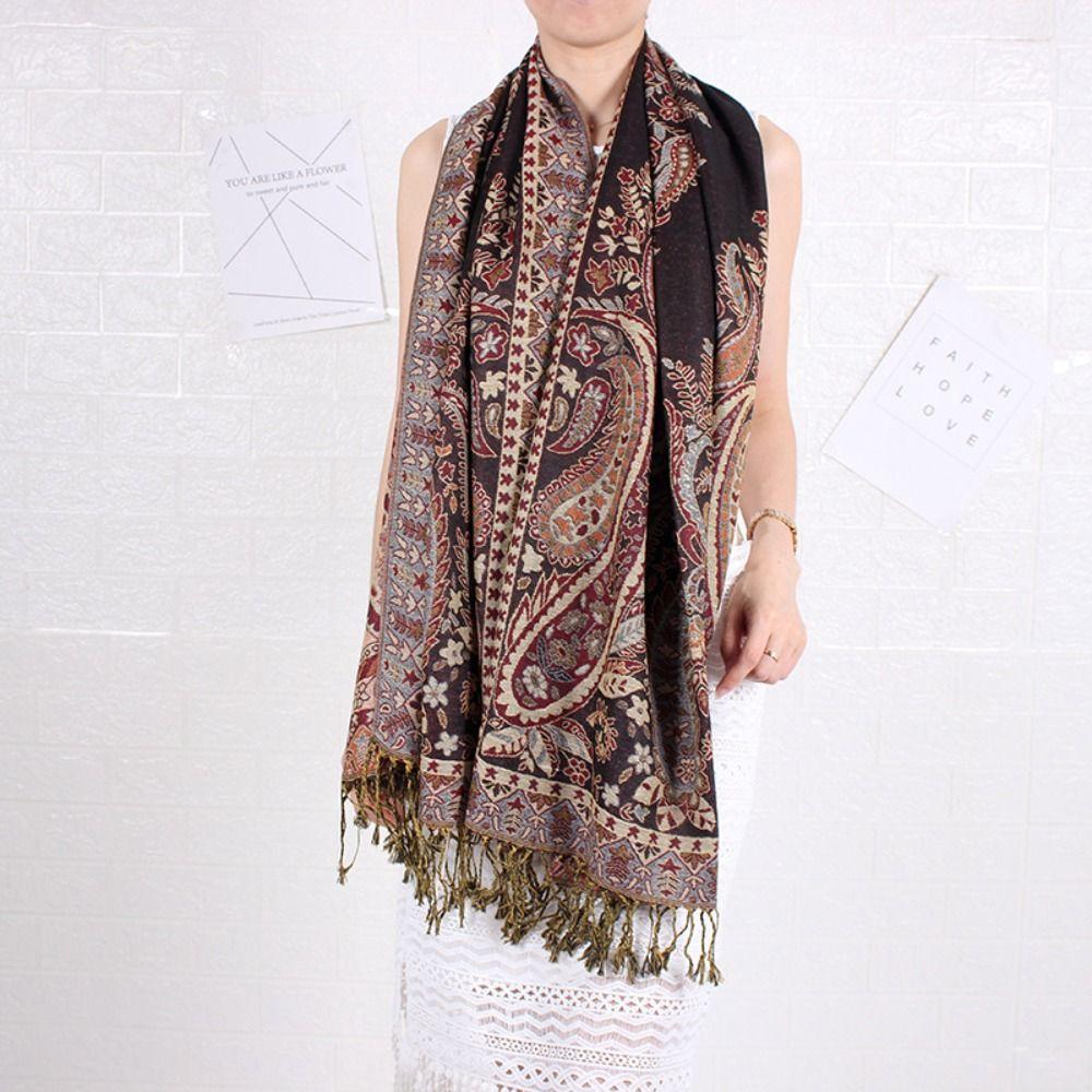 Winter Women Scarf Bohemian Travel Scarves Ladies Long Soft Shawls