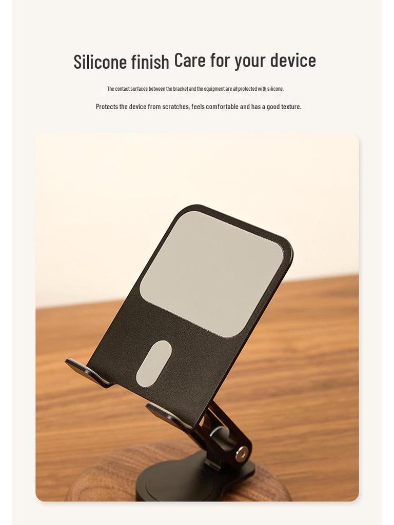 Solid Wood Rotatable Adjustable Phone & Tablet Stand