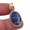 Натуральный драгоценный камень содалит, стерлинговое серебро 925 пробы, двухцветный кулон 1,50 дюйма I9z48