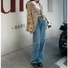 2022 New Winter High Waist Retro Harajuku Female Wide-leg Pants  Fashion Loose Ladies Trousers Women Straight Streetwear Jeans