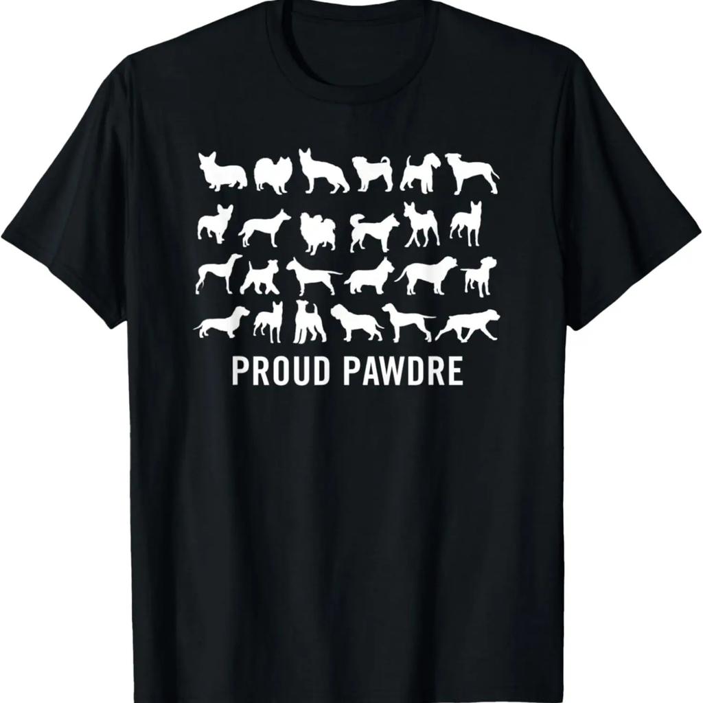 Гордый Падре забавный Папа Собака меховой папа владелец питомца Футболка
