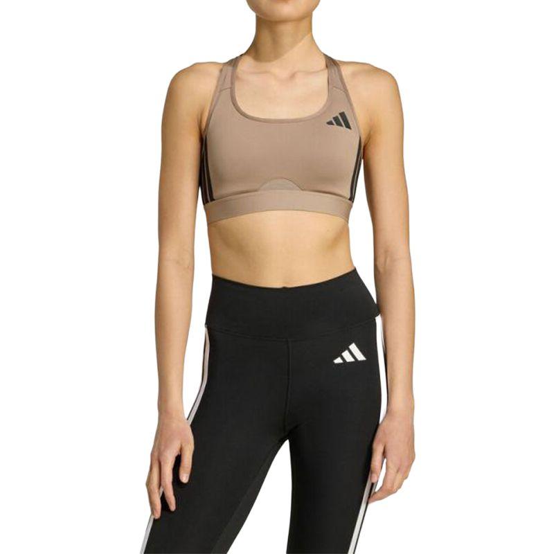 Adidas Pwrct Ms Brabra-M Comfortable Skin-Friendly Striped Medium Support Sports Bra Women Underwear JW5316
