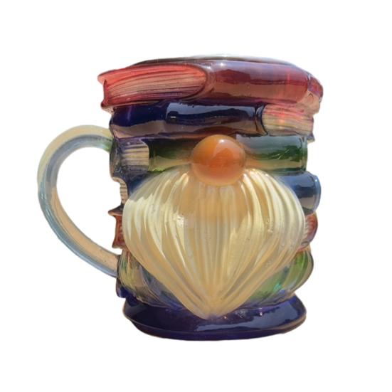 Picture Book Cup 3D Book Stacking Mug Hand-Drawn Literary Coffee Cup for Book Lovers Teachers Librarians