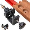 35mm Hinge Hole Drill Guide Locator Wood Drilling Dowel Jig Woodworking Hole Opener for Door Cabinet Hinge Accessories Tools