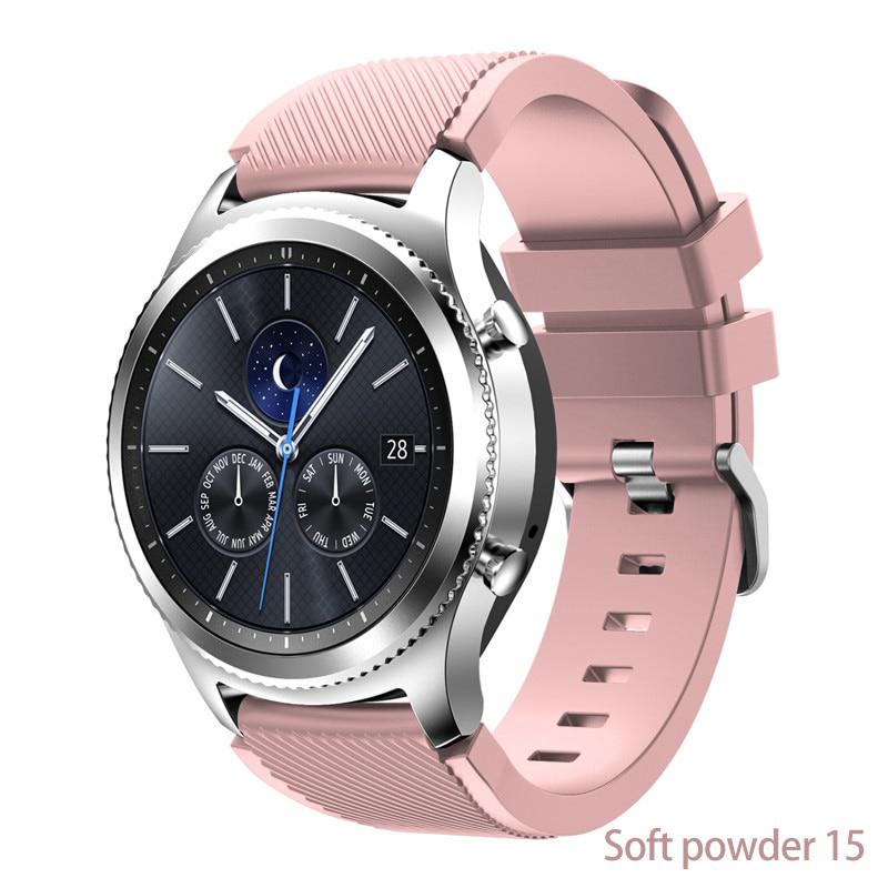 Ремешок 20 мм 22 мм для Samsung Galaxy Watch 4/Classic/46 мм/42 мм/active 2 Gear s3/S2, силиконовый браслет Huawei GT/2/GT2/3 Pro, ремешок